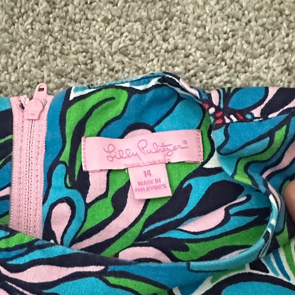 Lilly Pulitzer Girls Shift Size 14 - Picture 2 of 4